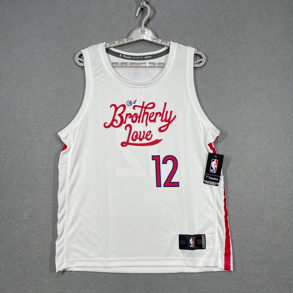 Philadelphia 76ers Jersey Mens Medium White Tobias Harris Fanatics City Edition
